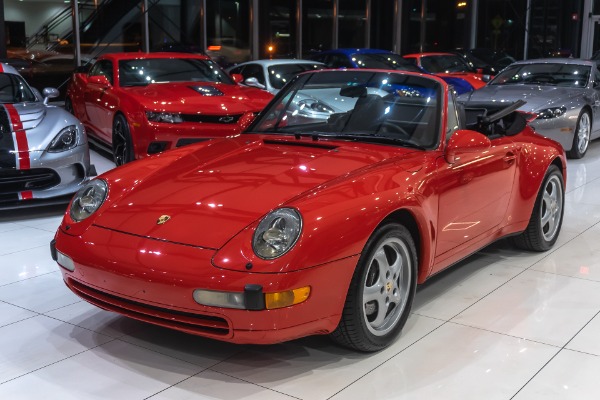 Used 1995 Porsche 911 Carrera C2 Cabriolet GUARDS RED! 6-SPEED MANUAL! for sale Sold at Chicago Motor Cars in West Chicago IL 60185 6