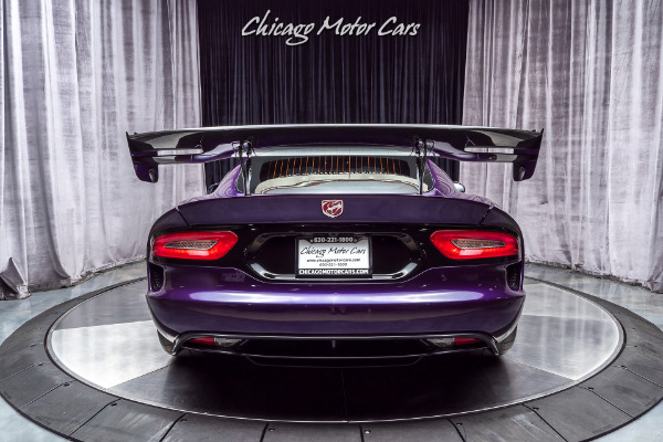 Used 2016 Dodge Viper GTC ACR Coupe STRYKER PURPLE! ACR PACKAGE! for sale Sold at Chicago Motor Cars in West Chicago IL 60185 4