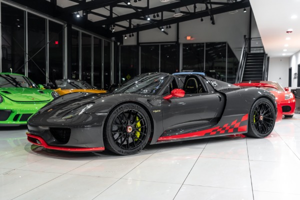 Used-2015-Porsche-918-Spyder-Weissach-Package-PTS-Grey-Black-Extremely-RARE-1-of-1-Spec