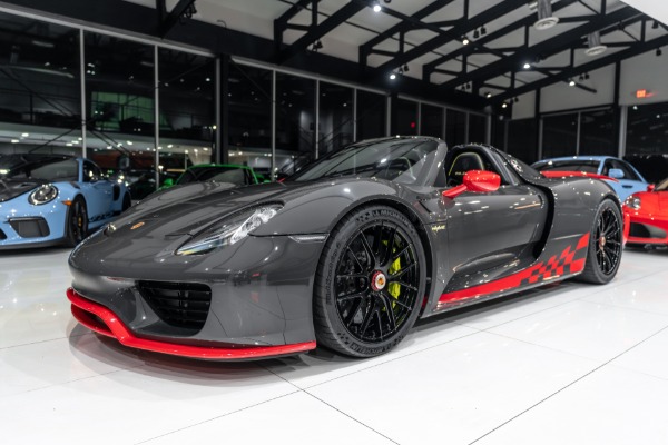 Used-2015-Porsche-918-Spyder-Weissach-Package-PTS-Grey-Black-Extremely-RARE-1-of-1-Spec