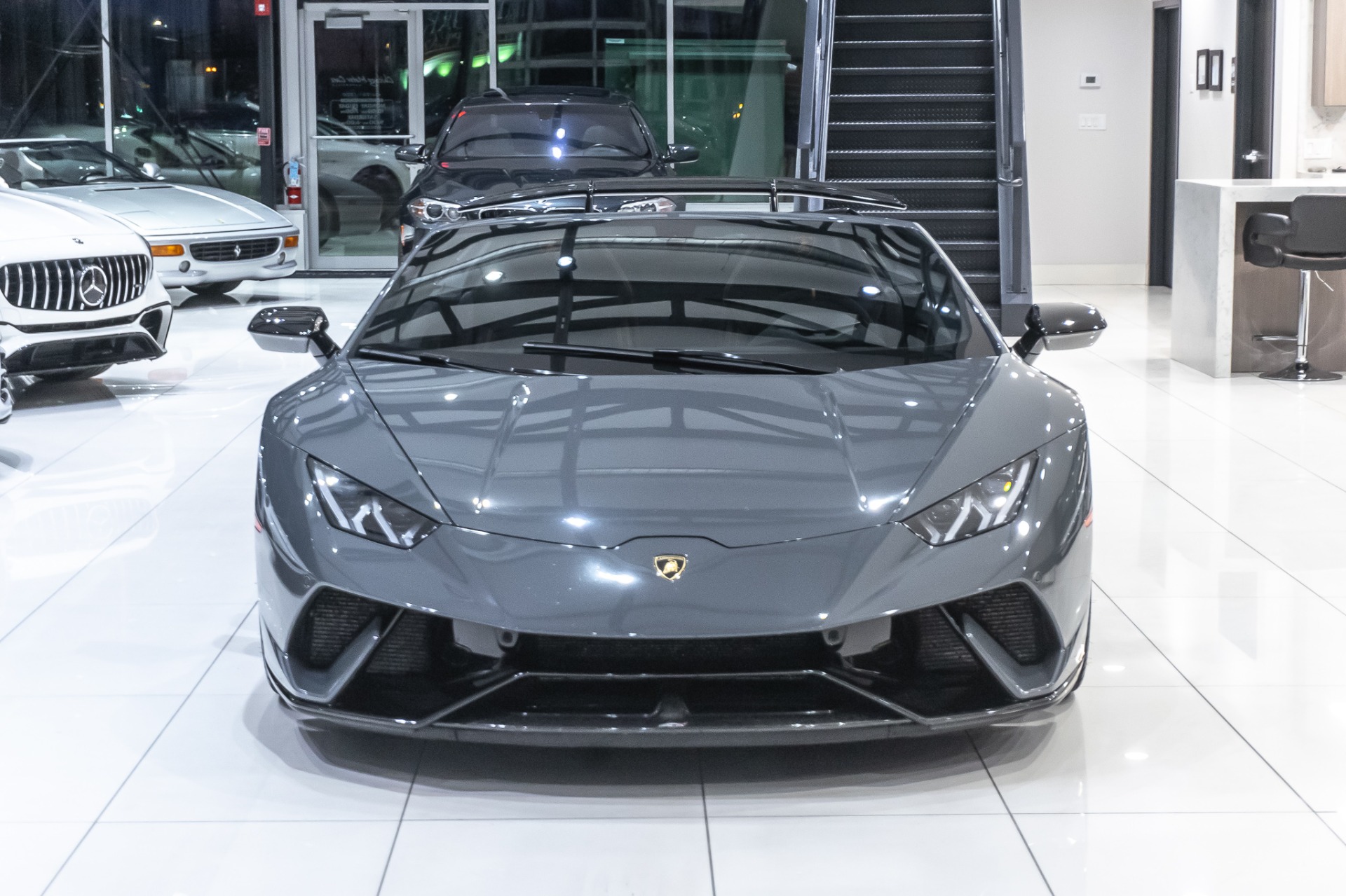 Used-2018-Lamborghini-Huracan-LP640-4-Performante-Spyder-MSRP-361K-Grigio-Telesto