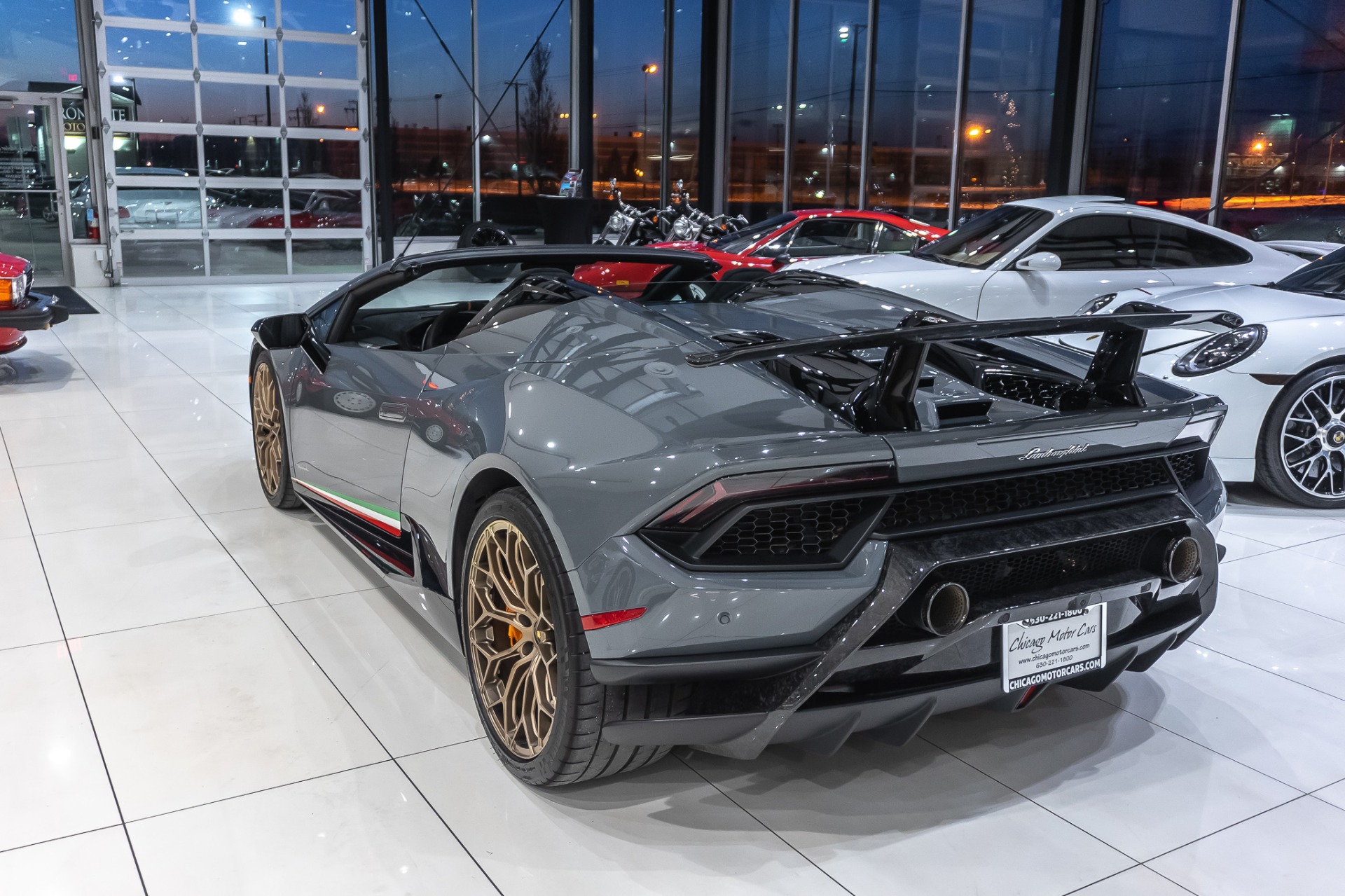 Used-2018-Lamborghini-Huracan-LP640-4-Performante-Spyder-MSRP-361K-Grigio-Telesto