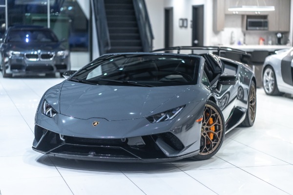 Used 2018 Lamborghini Huracan LP640-4 Performante Spyder MSRP $361K+ Grigio Telesto! for sale Sold at Chicago Motor Cars in West Chicago IL 60185 3