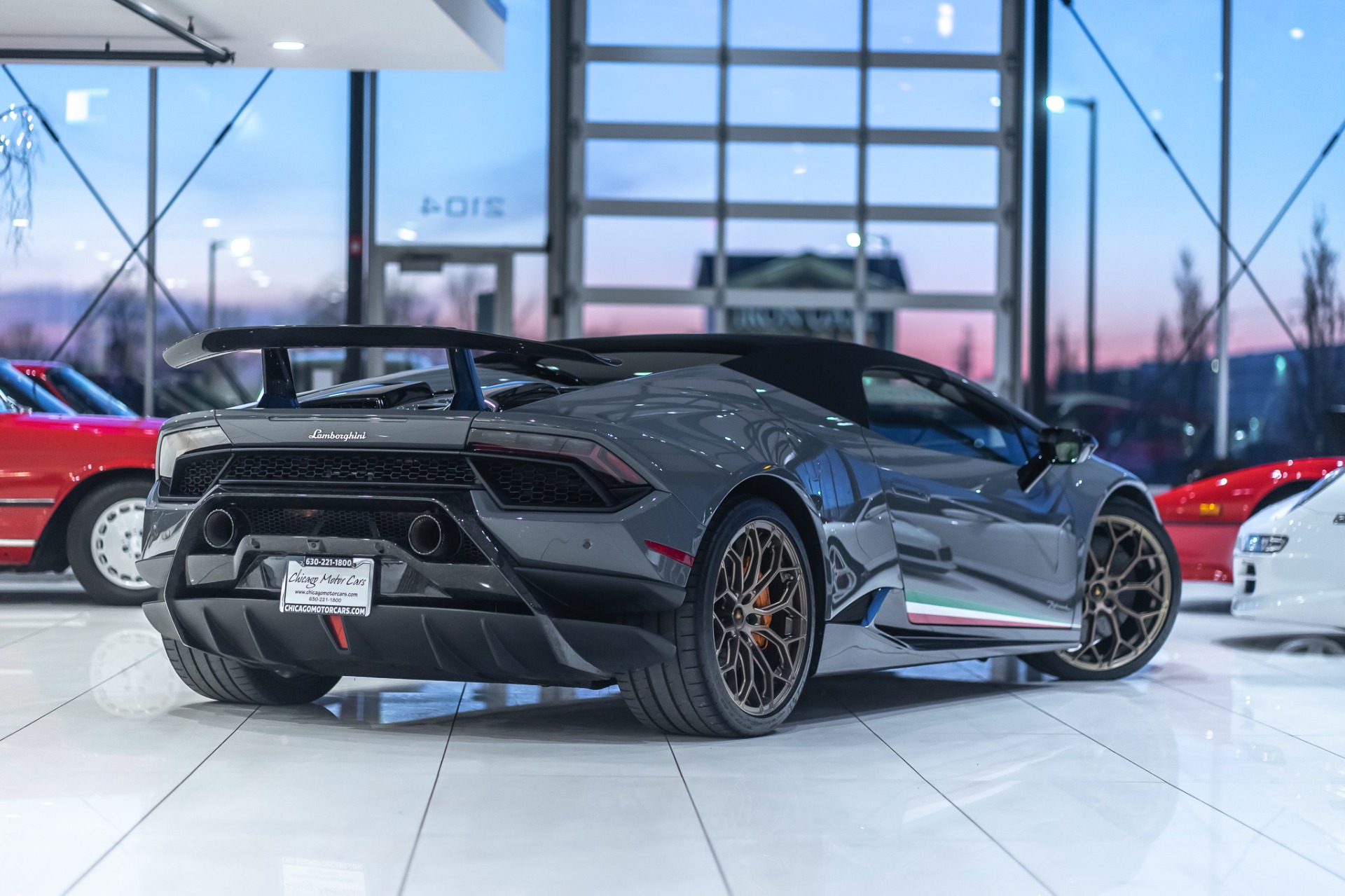 Used-2018-Lamborghini-Huracan-LP640-4-Performante-Spyder-MSRP-361K-Grigio-Telesto