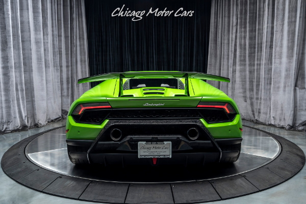 Used 2018 Lamborghini Huracan LP 640-4 Performante Coupe MSRP $335K+ VERDE MANTIS Upgrades! for sale Sold at Chicago Motor Cars in West Chicago IL 60185 4