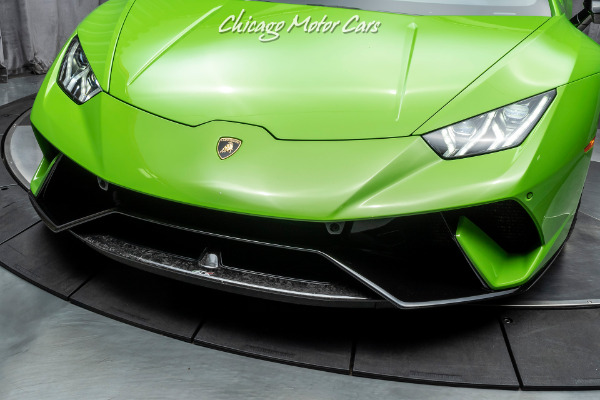 Used-2018-Lamborghini-Huracan-LP-640-4-Performante-Coupe-MSRP-335K-VERDE-MANTIS-Upgrades