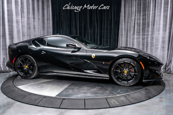 Used-2019-Ferrari-812-Superfast-Coupe-MATTE-BLACK-FORGED-RACING-WHEELS-ONLY-300-MILES