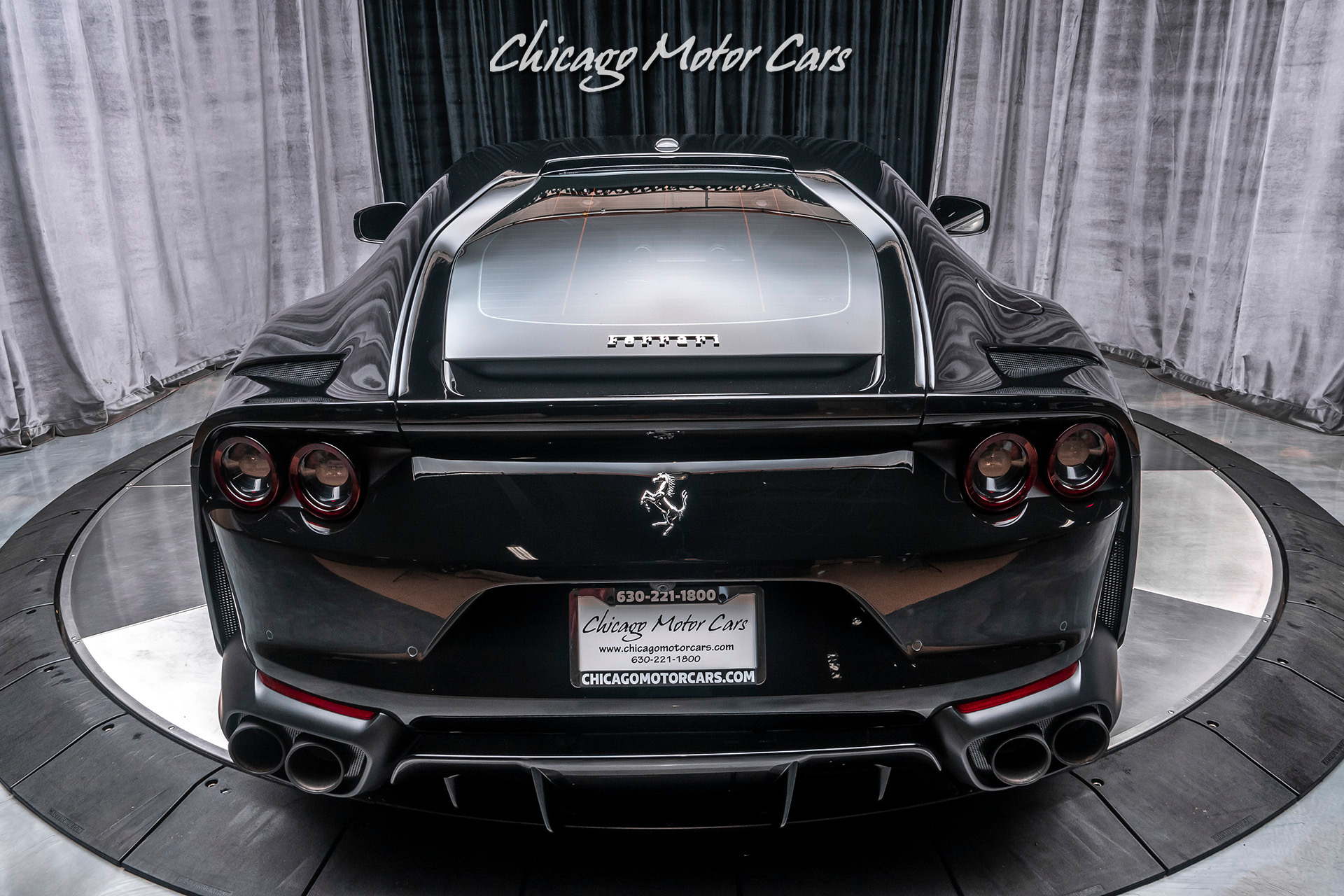 Used-2019-Ferrari-812-Superfast-Coupe-MATTE-BLACK-FORGED-RACING-WHEELS-ONLY-300-MILES