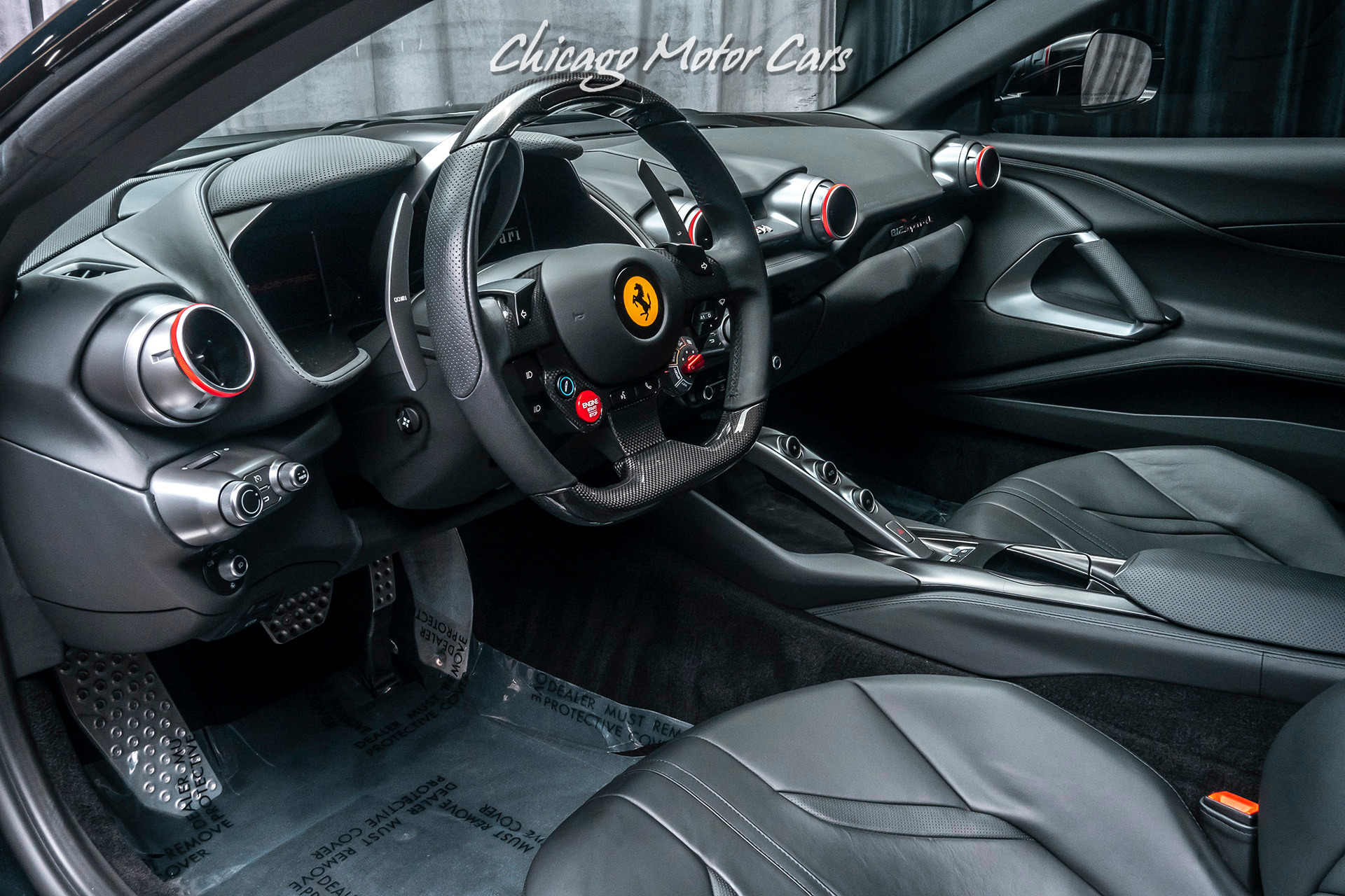 Used-2019-Ferrari-812-Superfast-Coupe-MATTE-BLACK-FORGED-RACING-WHEELS-ONLY-300-MILES