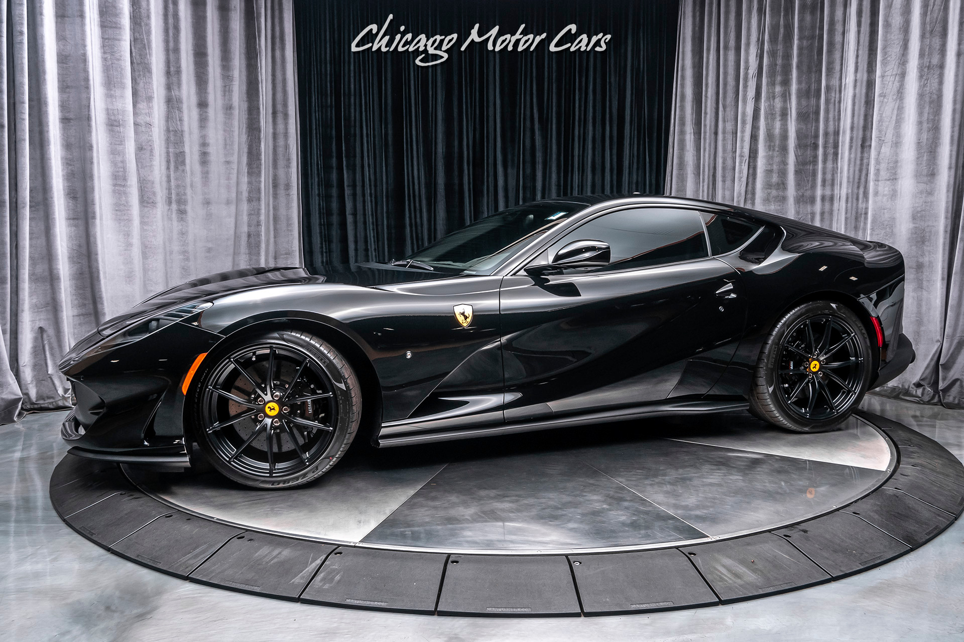 Used-2019-Ferrari-812-Superfast-Coupe-MATTE-BLACK-FORGED-RACING-WHEELS-ONLY-300-MILES