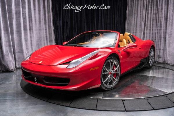 Used 2013 Ferrari 458 Spider Convertible Factory Ferrari Carbon Fiber! Scuderia Shields! for sale Sold at Chicago Motor Cars in West Chicago IL 60185 2