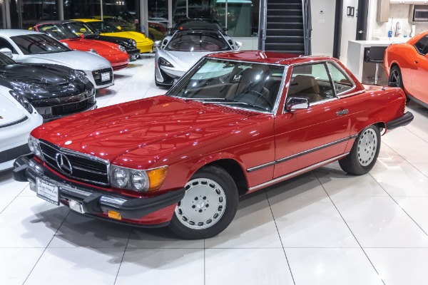 Used 1987 Mercedes-Benz 560SL Roadster Hard Top! Classic Color Combination! for sale Sold at Chicago Motor Cars in West Chicago IL 60185 2