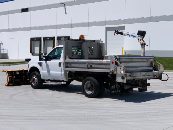 Used-2009-Ford-F-350-XL-Super-Duty-with-Snow-PlowSpreaderCable-Hoist