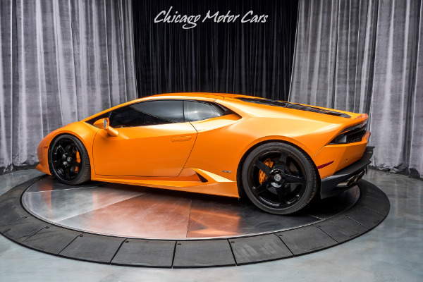 Used-2015-Lamborghini-Huracan-LP610-4-Coupe-Pearl-Orange-ONLY-6k-Miles-UPGRADES-