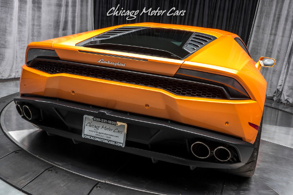 Used-2015-Lamborghini-Huracan-LP610-4-Coupe-Pearl-Orange-ONLY-6k-Miles-UPGRADES-