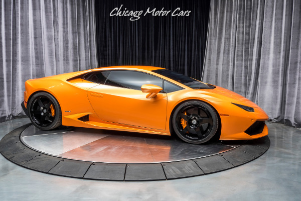 Used 2015 Lamborghini Huracan LP610-4 Coupe Pearl Orange ONLY 6k Miles! UPGRADES $$ for sale Sold at Chicago Motor Cars in West Chicago IL 60185 6