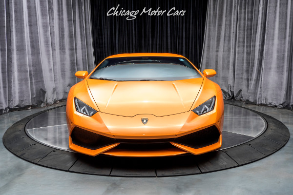 Used-2015-Lamborghini-Huracan-LP610-4-Coupe-Pearl-Orange-ONLY-6k-Miles-UPGRADES-