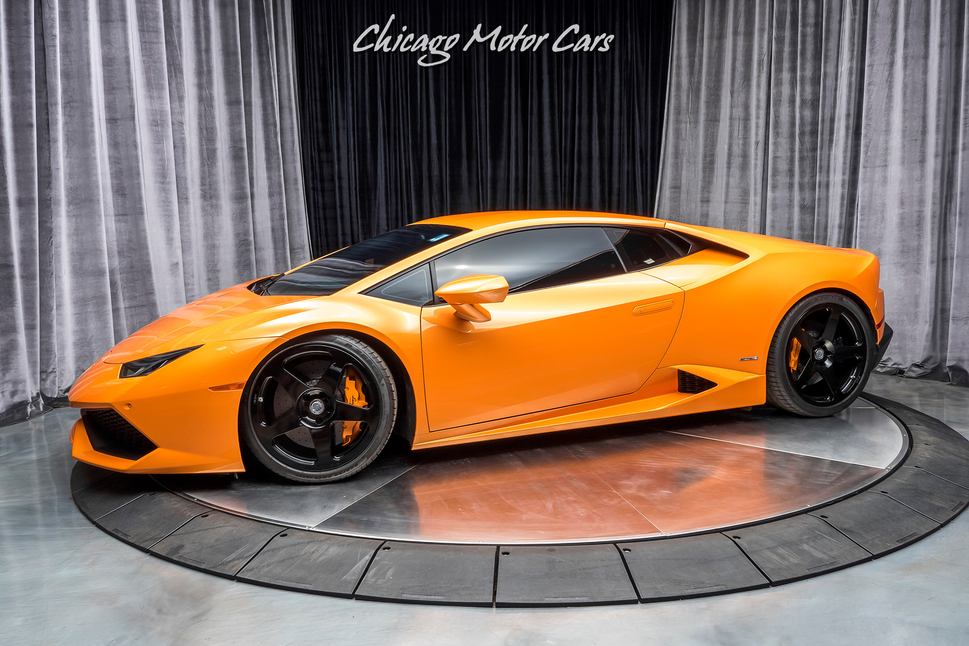 Used-2015-Lamborghini-Huracan-LP610-4-Coupe-Pearl-Orange-ONLY-6k-Miles-UPGRADES-