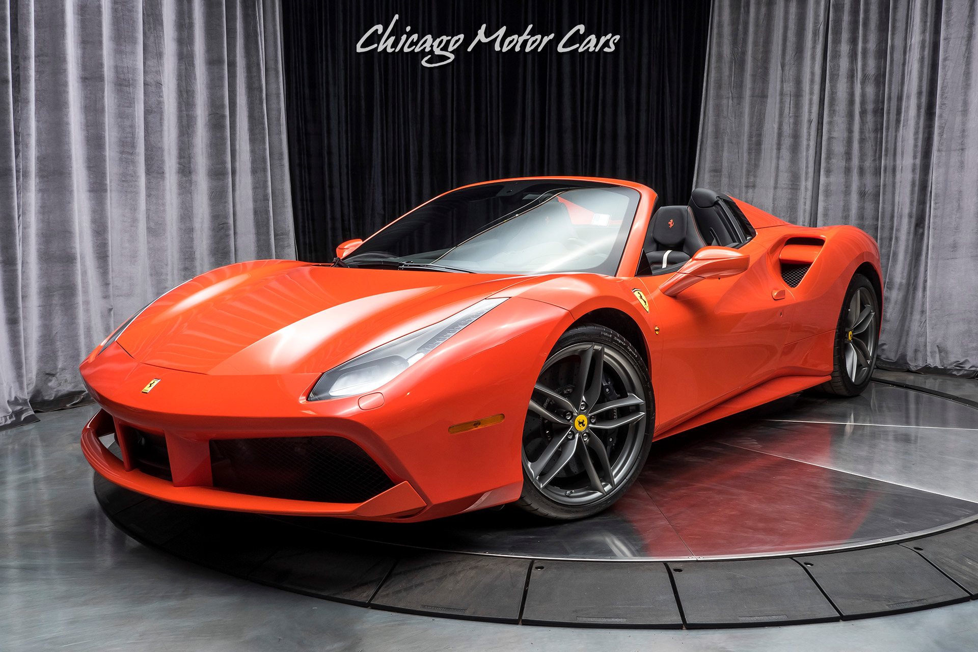 Used-2019-Ferrari-488-Spider-Convertible-353k-MSRP-Only-250-Miles-Rosso-Dino