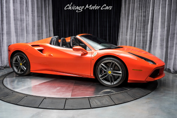 Used-2019-Ferrari-488-Spider-Convertible-353k-MSRP-Only-250-Miles-Rosso-Dino