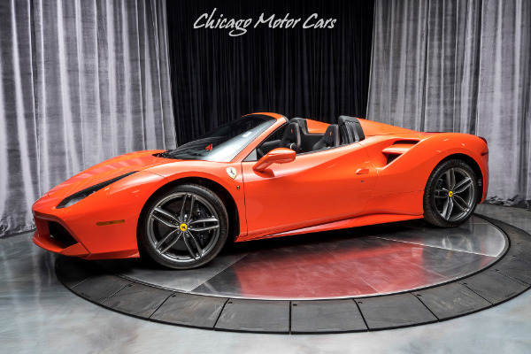 Used 2019 Ferrari 488 Spider Convertible $353k+ MSRP Only 250 Miles! Rosso Dino for sale Sold at Chicago Motor Cars in West Chicago IL 60185 1
