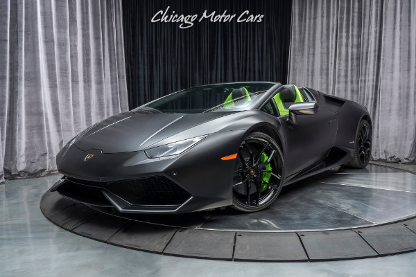 Used 2017 Lamborghini Huracan LP610-4 Spyder Original MSRP $301,445+ LOADED AWD Stunning! for sale Sold at Chicago Motor Cars in West Chicago IL 60185 2