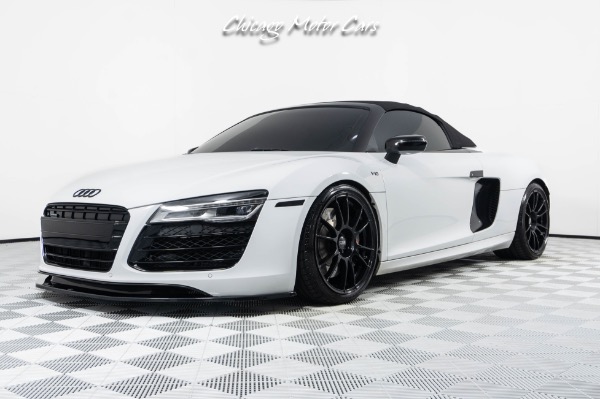 Used-2014-Audi-R8-52-V10-Quattro-Spyder-LOW-Miles-FULL-Leather-Pkg-Carbon-Inlays-LOADED