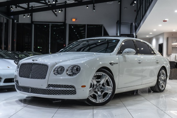 Used 2014 Bentley Flying Spur W12 Sedan LOADED Glacier White! for sale Sold at Chicago Motor Cars in West Chicago IL 60185 2