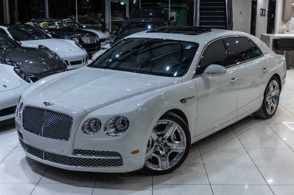 Used 2014 Bentley Flying Spur W12 Sedan LOADED Glacier White! for sale Sold at Chicago Motor Cars in West Chicago IL 60185 3