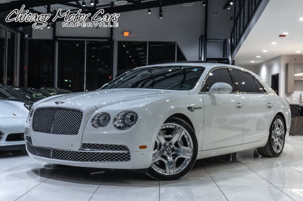 Used 2014 Bentley Flying Spur W12 Sedan LOADED Glacier White! for sale Sold at Chicago Motor Cars in West Chicago IL 60185 1