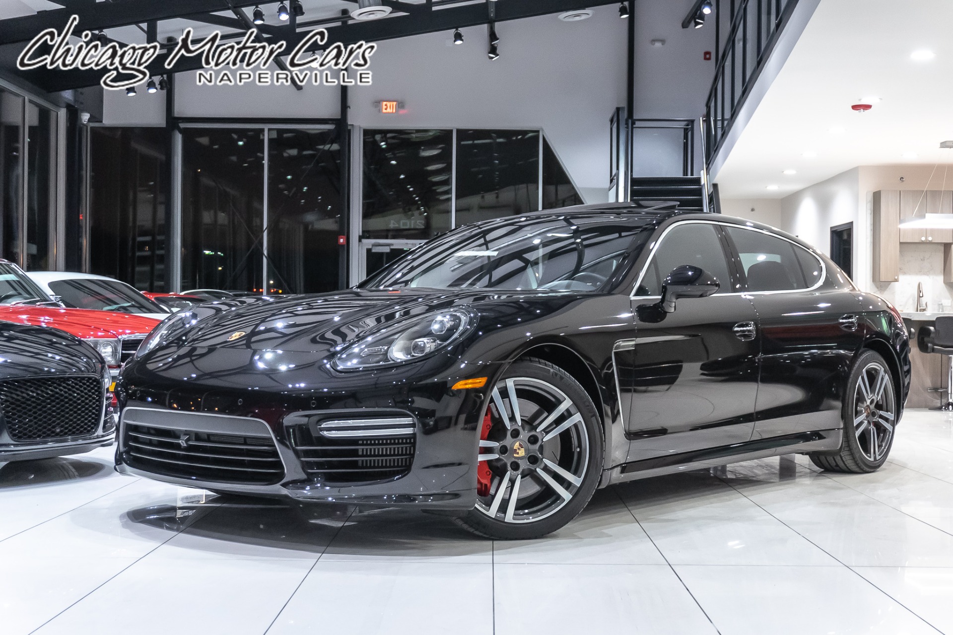 Used 2014 Porsche Panamera Turbo Executive AWD Carbon Fiber Int + Sport Exhaust MSRP $180k+ for sale Sold at Chicago Motor Cars in West Chicago IL 60185 1
