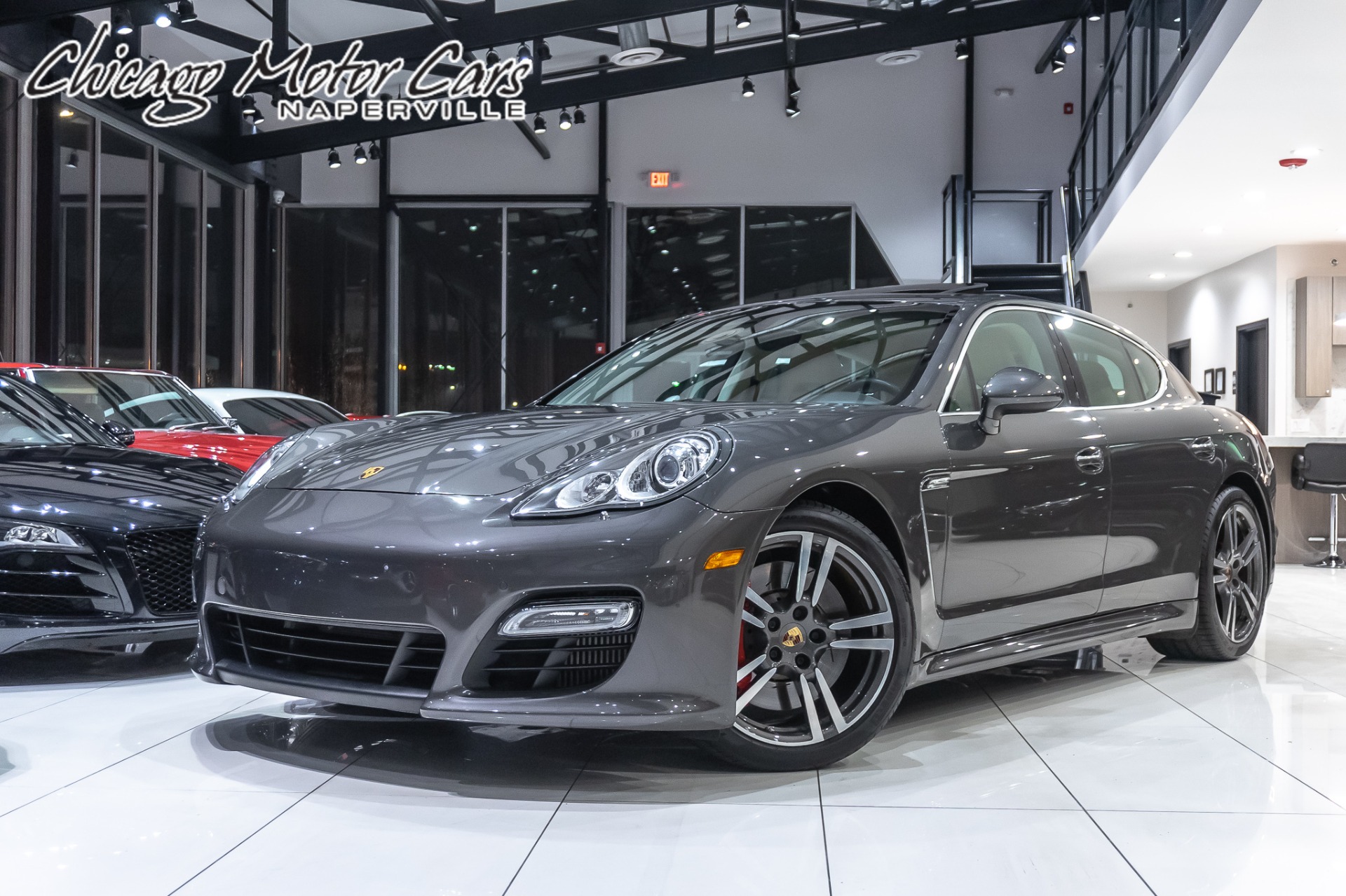 Used 2013 Porsche Panamera Turbo S AWD Sport Design + Sport Exhaust MSRP $186k+ for sale Sold at Chicago Motor Cars in West Chicago IL 60185 1