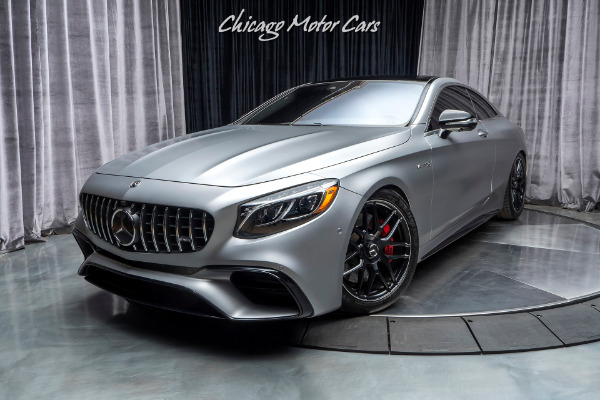 Used 2018 Mercedes-Benz S63 AMG Coupe MSRP $193,885+ Matte designo Alanite Grey! LOADED for sale Sold at Chicago Motor Cars in West Chicago IL 60185 2