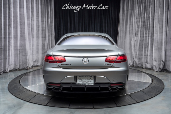 Used 2018 Mercedes-Benz S63 AMG Coupe MSRP $193,885+ Matte designo Alanite Grey! LOADED for sale Sold at Chicago Motor Cars in West Chicago IL 60185 4