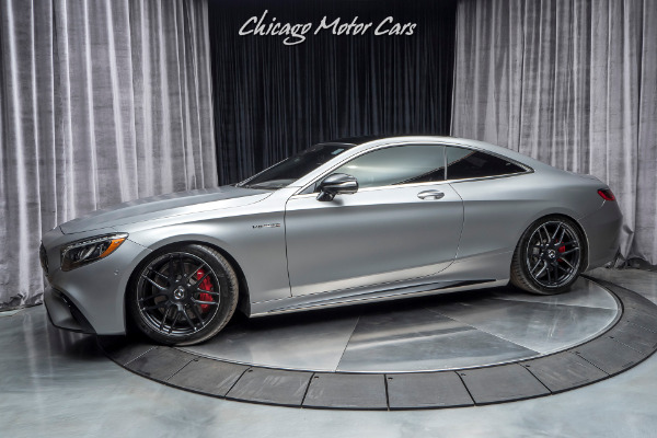 Used 2018 Mercedes-Benz S63 AMG Coupe MSRP $193,885+ Matte designo Alanite Grey! LOADED for sale Sold at Chicago Motor Cars in West Chicago IL 60185 1