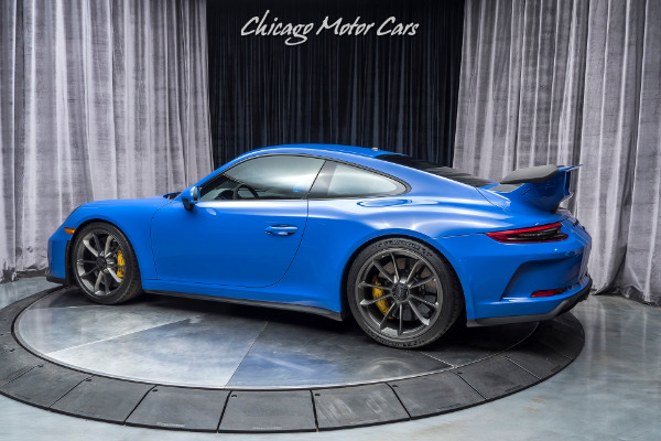 Used 2018 Porsche 911 GT3 Coupe 6-Speed Manual MSRP $192,640+ RARE PTS Maritime Blue for sale Sold at Chicago Motor Cars in West Chicago IL 60185 3