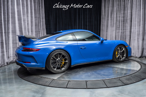 Used 2018 Porsche 911 GT3 Coupe 6-Speed Manual MSRP $192,640+ RARE PTS Maritime Blue for sale Sold at Chicago Motor Cars in West Chicago IL 60185 5