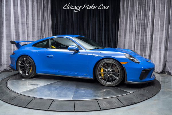 Used 2018 Porsche 911 GT3 Coupe 6-Speed Manual MSRP $192,640+ RARE PTS Maritime Blue for sale Sold at Chicago Motor Cars in West Chicago IL 60185 6