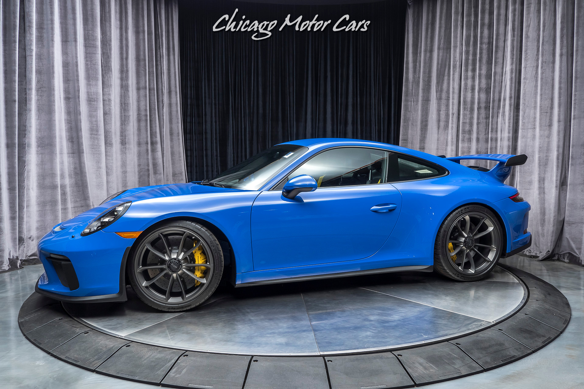 Used 2018 Porsche 911 GT3 Coupe 6-Speed Manual MSRP $192,640+ RARE PTS Maritime Blue for sale Sold at Chicago Motor Cars in West Chicago IL 60185 1