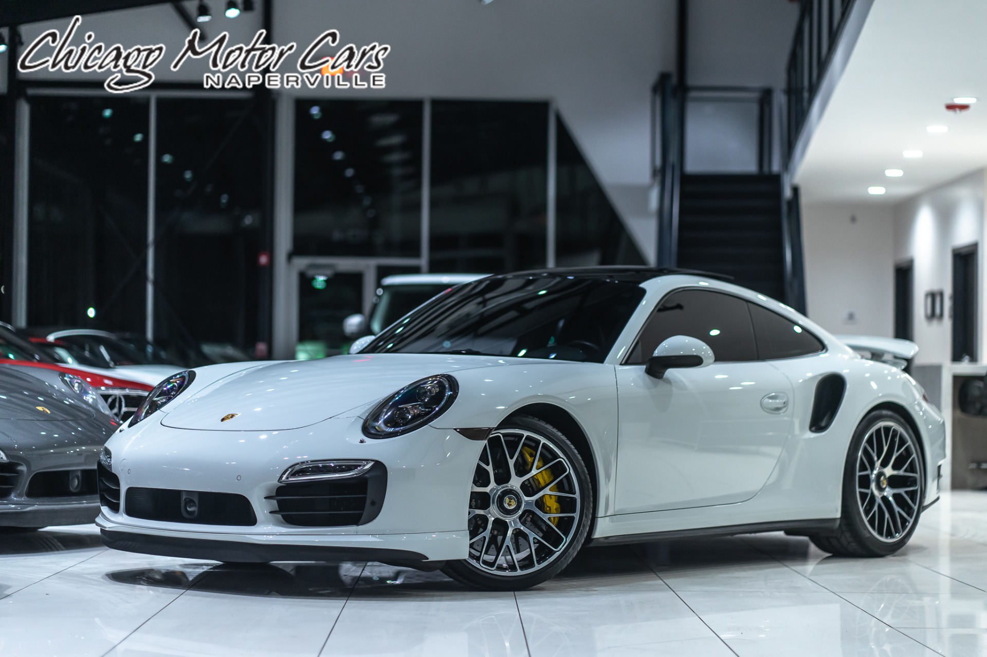 Used 2015 Porsche 911 Turbo S Coupe Premium Pkg Plus + Burmester MSRP $196k+ for sale Sold at Chicago Motor Cars in West Chicago IL 60185 1