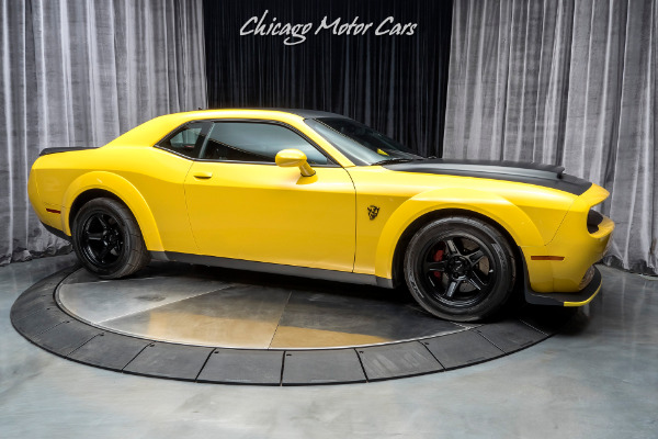 Used 2018 Dodge Challenger SRT Demon Coupe DEMON CRATE! RARE YELLOW JACKET EXTERIOR! ONLY 1,300 MILES! for sale Sold at Chicago Motor Cars in West Chicago IL 60185 6