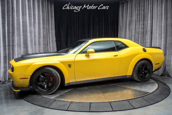 Used 2018 Dodge Challenger SRT Demon Coupe DEMON CRATE! RARE YELLOW JACKET EXTERIOR! ONLY 1,300 MILES! for sale Sold at Chicago Motor Cars in West Chicago IL 60185 1