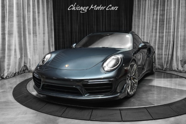 Used 2017 Porsche 911 Turbo S Coupe PTS Carbon Steel Gray Metallic! Aerokit! Capristo! 21 ANRKY Wheels! for sale Sold at Chicago Motor Cars in West Chicago IL 60185 2