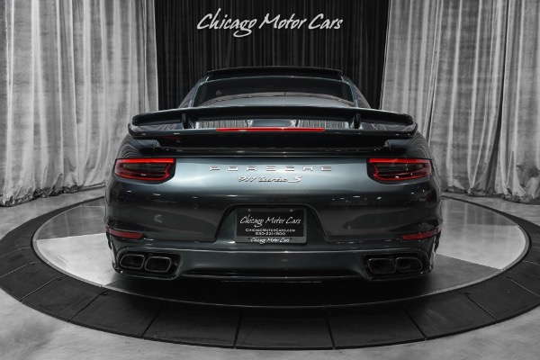 Used 2017 Porsche 911 Turbo S Coupe PTS Carbon Steel Gray Metallic! Aerokit! Capristo! 21 ANRKY Wheels! for sale Sold at Chicago Motor Cars in West Chicago IL 60185 4