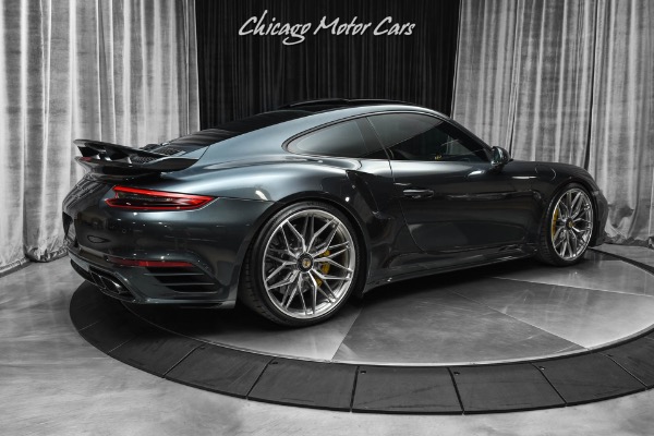 Used 2017 Porsche 911 Turbo S Coupe PTS Carbon Steel Gray Metallic! Aerokit! Capristo! 21 ANRKY Wheels! for sale Sold at Chicago Motor Cars in West Chicago IL 60185 5