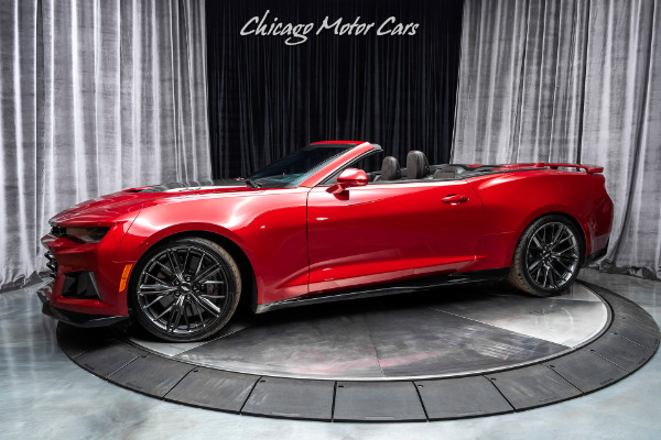 Used 2018 Chevrolet Camaro ZL1 Convertible 10 SPEED AUTOMATIC-NAV-CARBON FIBER for sale Sold at Chicago Motor Cars in West Chicago IL 60185 1