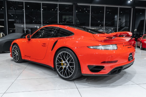 Used 2016 Porsche 911 Turbo S Coupe MSRP $196,685+ Lava Orange! Cobb Tune! Soul Exhaust! for sale Sold at Chicago Motor Cars in West Chicago IL 60185 3