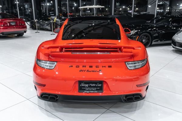 Used 2016 Porsche 911 Turbo S Coupe MSRP $196,685+ Lava Orange! Cobb Tune! Soul Exhaust! for sale Sold at Chicago Motor Cars in West Chicago IL 60185 4