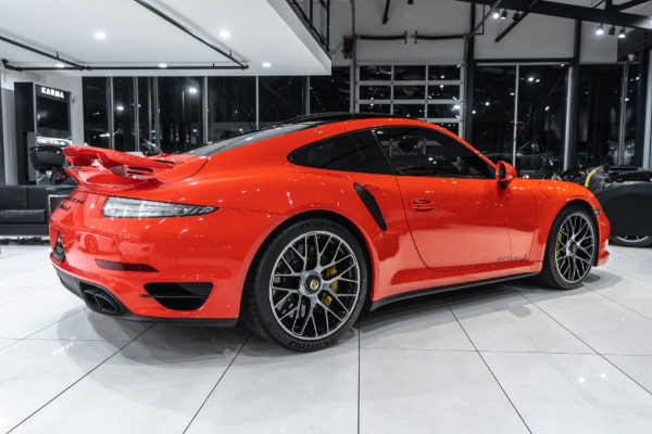 Used 2016 Porsche 911 Turbo S Coupe MSRP $196,685+ Lava Orange! Cobb Tune! Soul Exhaust! for sale Sold at Chicago Motor Cars in West Chicago IL 60185 5