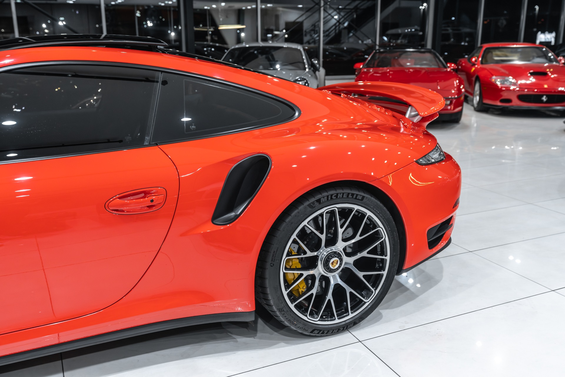 Used-2016-Porsche-911-Turbo-S-Coupe-MSRP-196685-Lava-Orange-Cobb-Tune-Soul-Exhaust